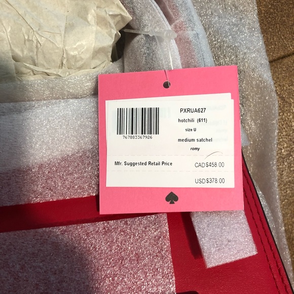 [SOLD] BNWT Authentic Kate Spade Romy Medium satchel bag in Hot Chili - Picture 5 of 8